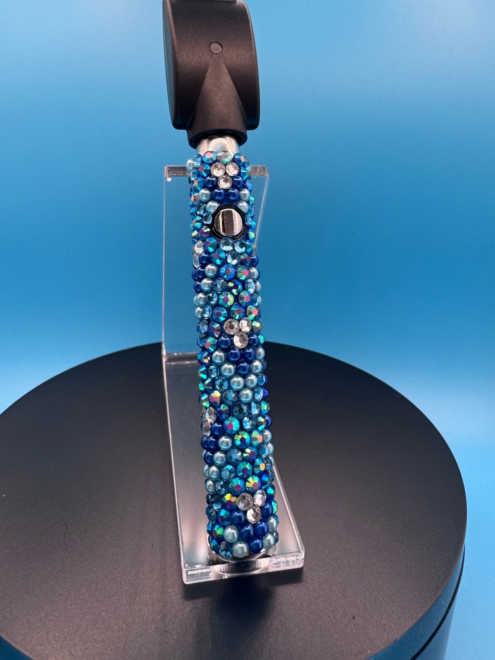 Blue Rhinestone 510 Threaded Battery